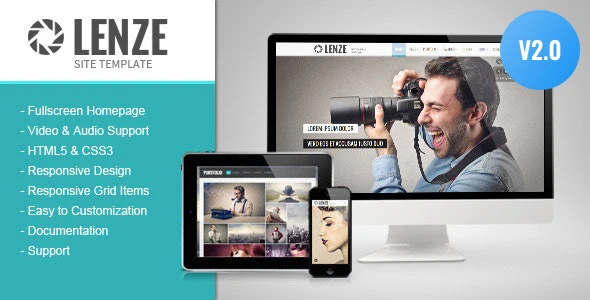 Lenze – Portfolio Photography HTML Template